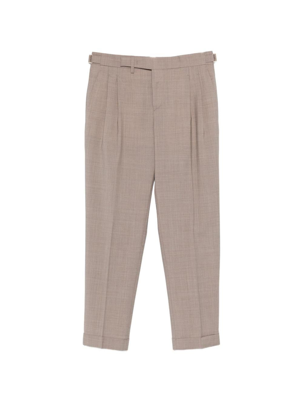 Pantaloni con pieghe e risvolto in marrone Briglia 1949- donna 