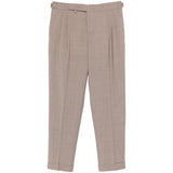 Pantaloni con pieghe e risvolto in marrone Briglia 1949- donna 