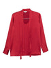 Blusa con collo lavallière in rosso Antonelli - donna
