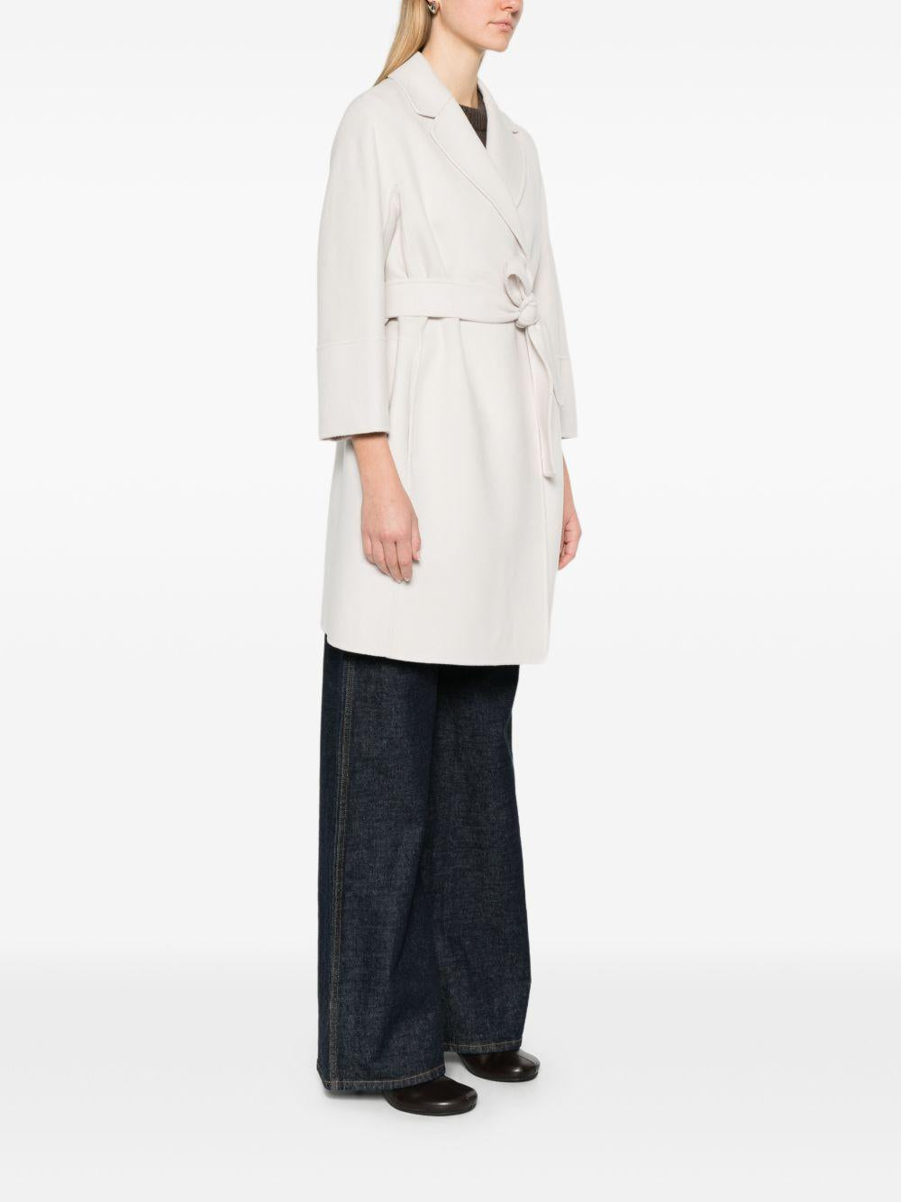 Cappotto con cintura in bianco 'S Max Mara - donna 