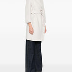 Cappotto con cintura in bianco 'S Max Mara - donna 