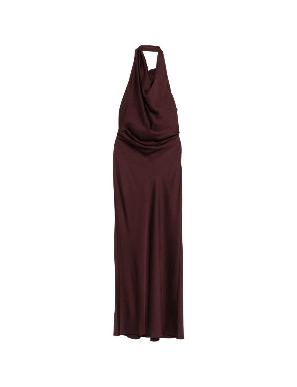 Abito con scollo all'americana in bordeaux Simkhai - donna 