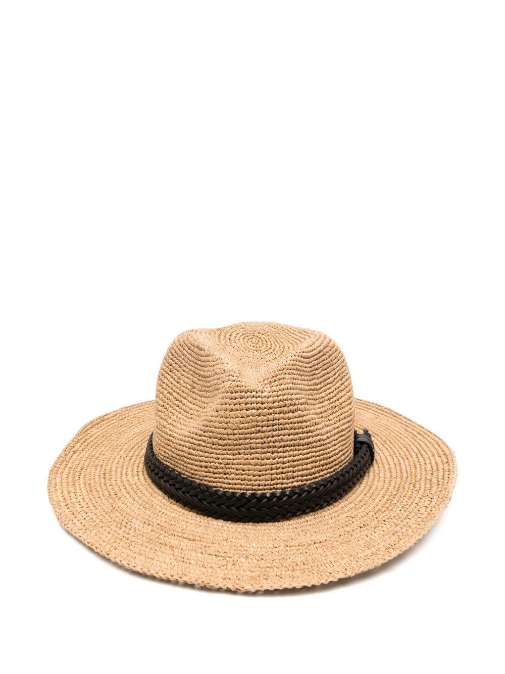 Cappello intrecciato in beige Dragon diffusion x sovani  - donna 