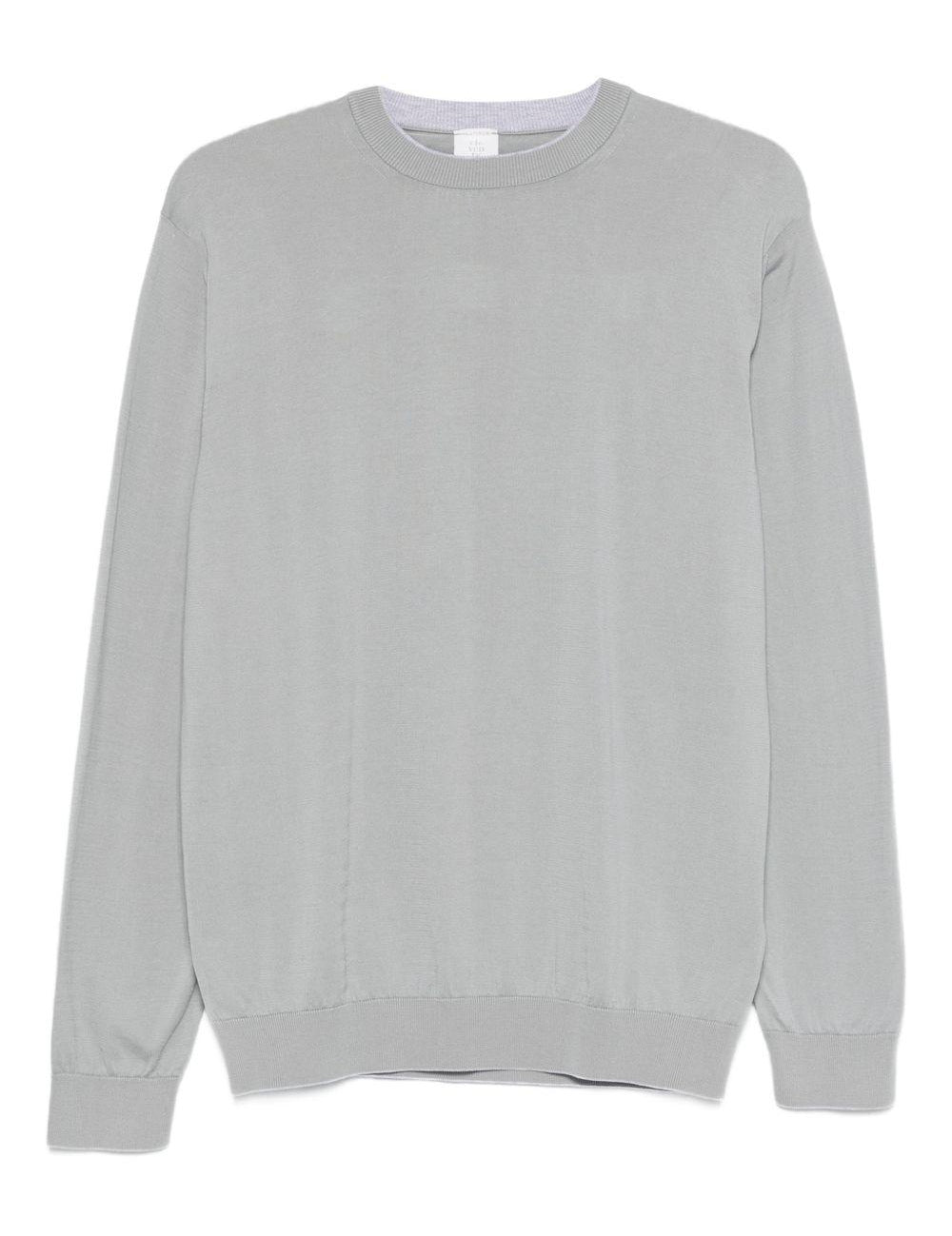 Maglia con design a strati in grigio Eleventy - uomo 