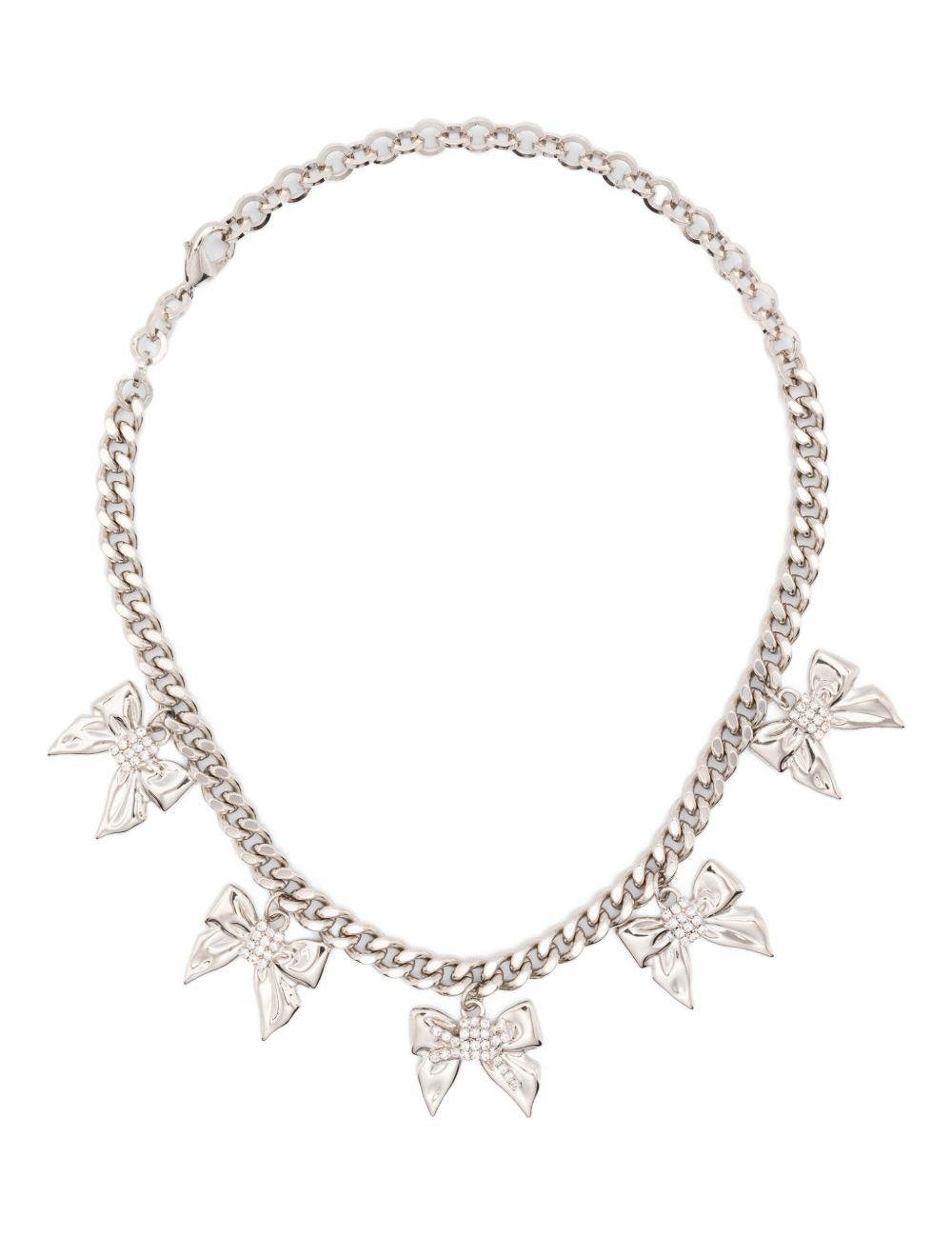 Choker a catena con fiocchi in argento Alessandra rich - donna 