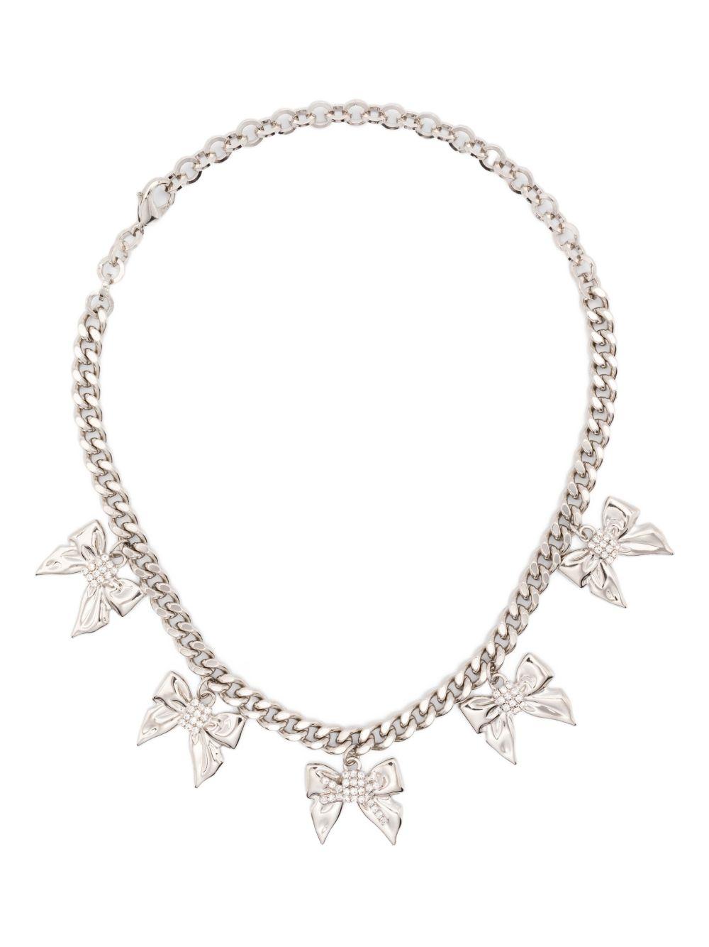 Choker a catena con fiocchi in argento Alessandra rich - donna 