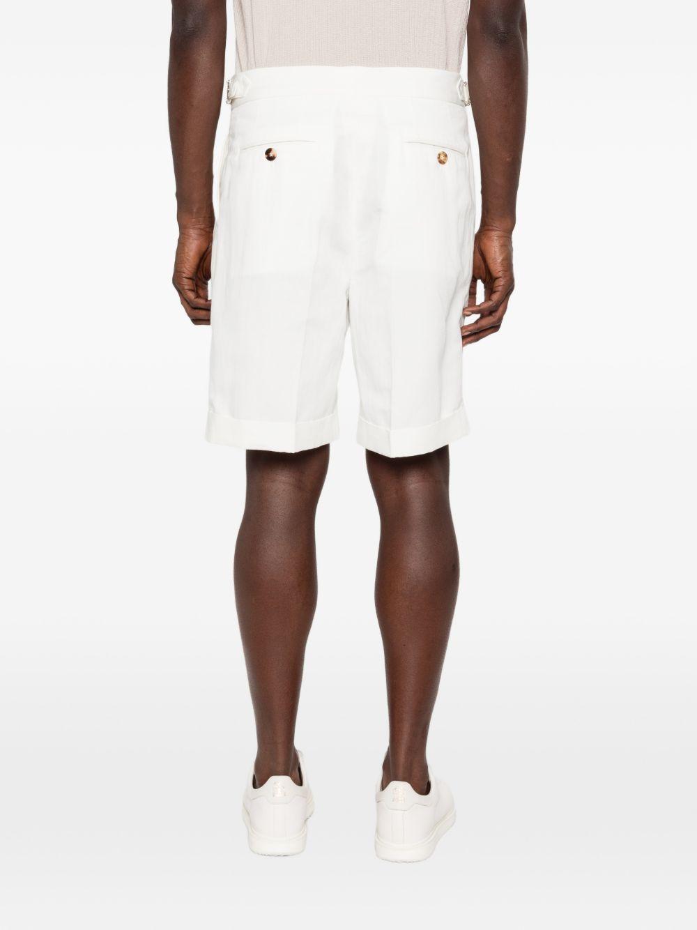 Pantaloncini con bottoni in bianco Brunello cucinelli - uomo 