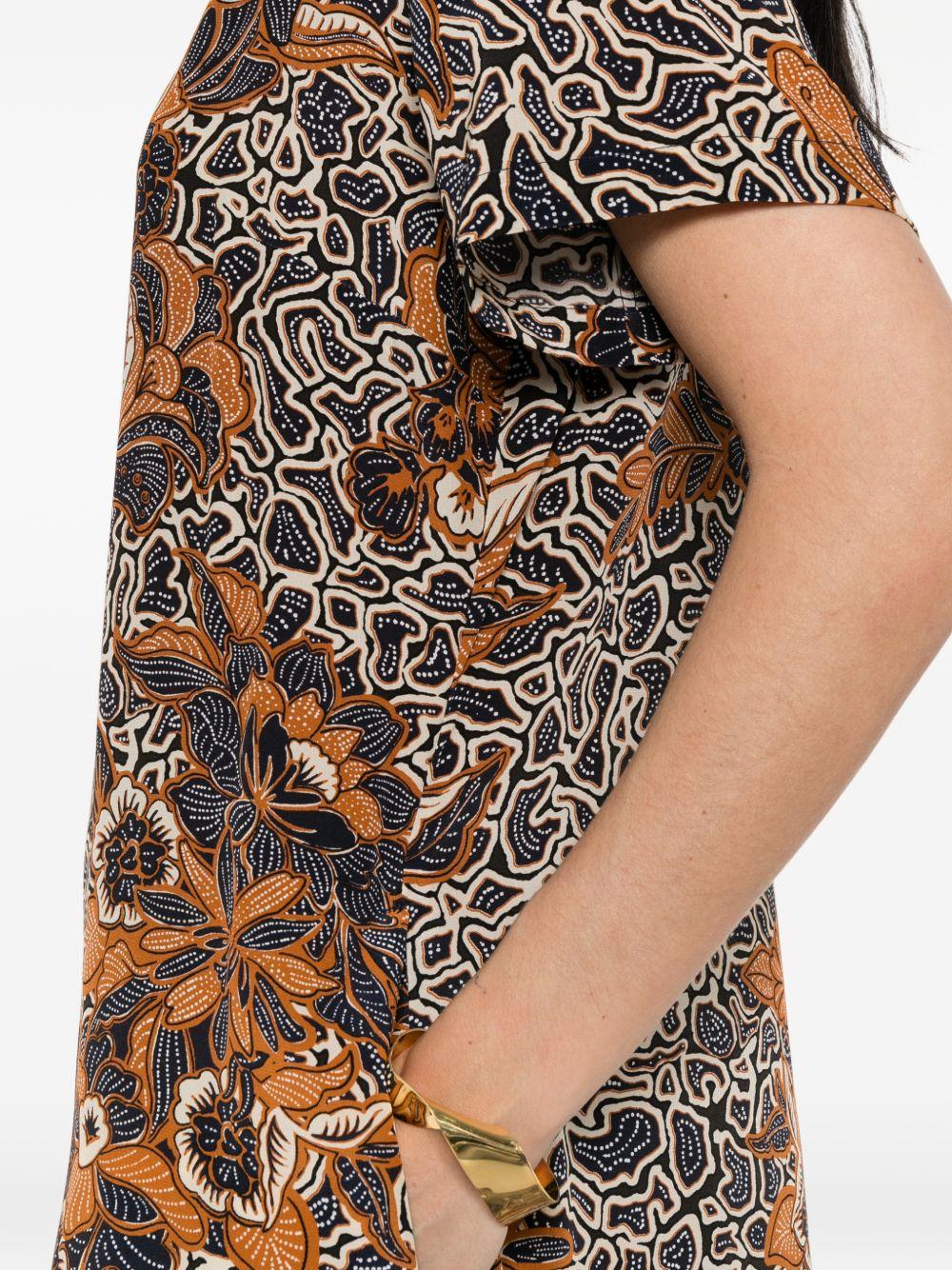 Abito midi crespo multicolore Max Mara Weekend - donna 
