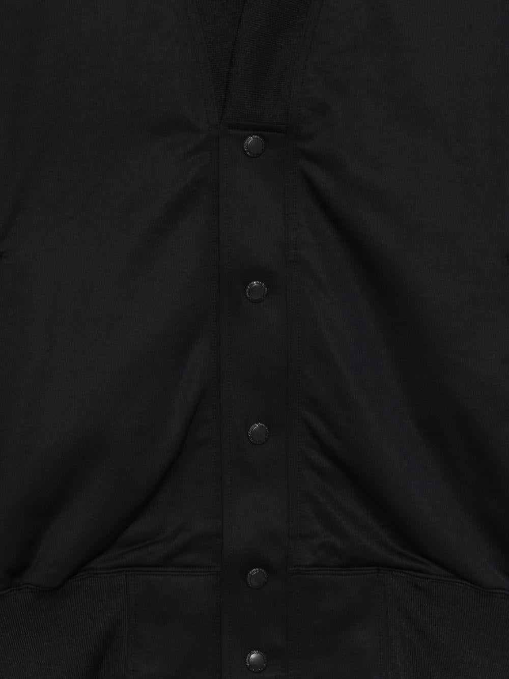 Giacca bomber con scollo a v e zip in nero Comme des garcons homme - uomo 