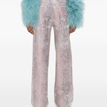 Jeans con stampa in blu e rosa Haikure - donna 