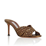 Mules crystal lover in marrone Aquazzura - donna 