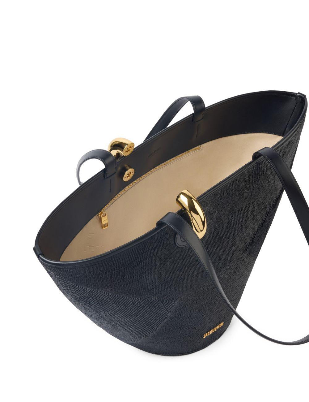 Borsa a spalla le bambola in nero Jacquemus - donna 