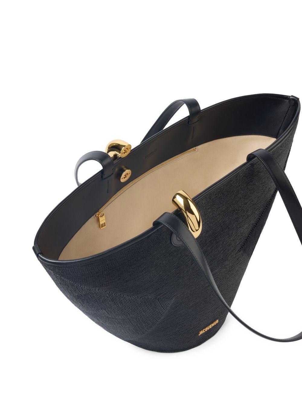 Borsa a spalla le bambola in nero Jacquemus - donna 