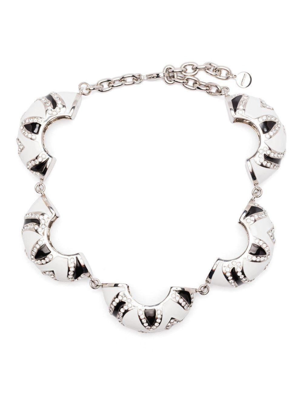 Collana le collier zebra in bianco e nero Jacquemus  - donna 
