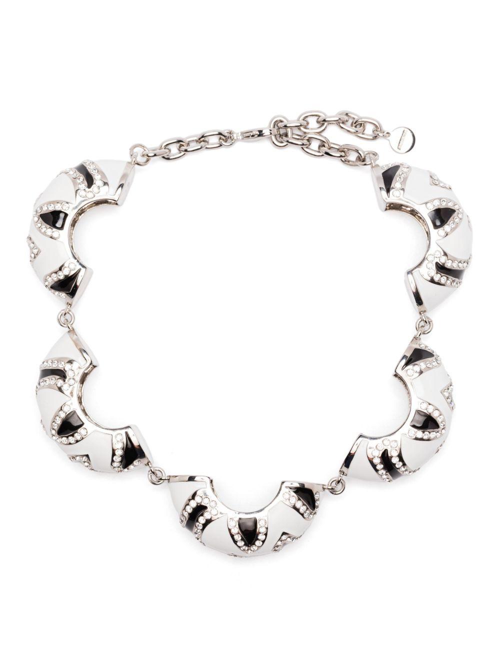 Collana le collier zebra in bianco e nero Jacquemus  - donna 