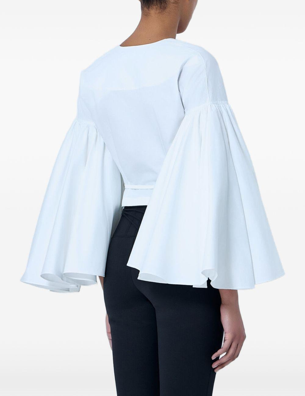 Blusa le cache coeur paysan in bianco Jacquemus - donna 