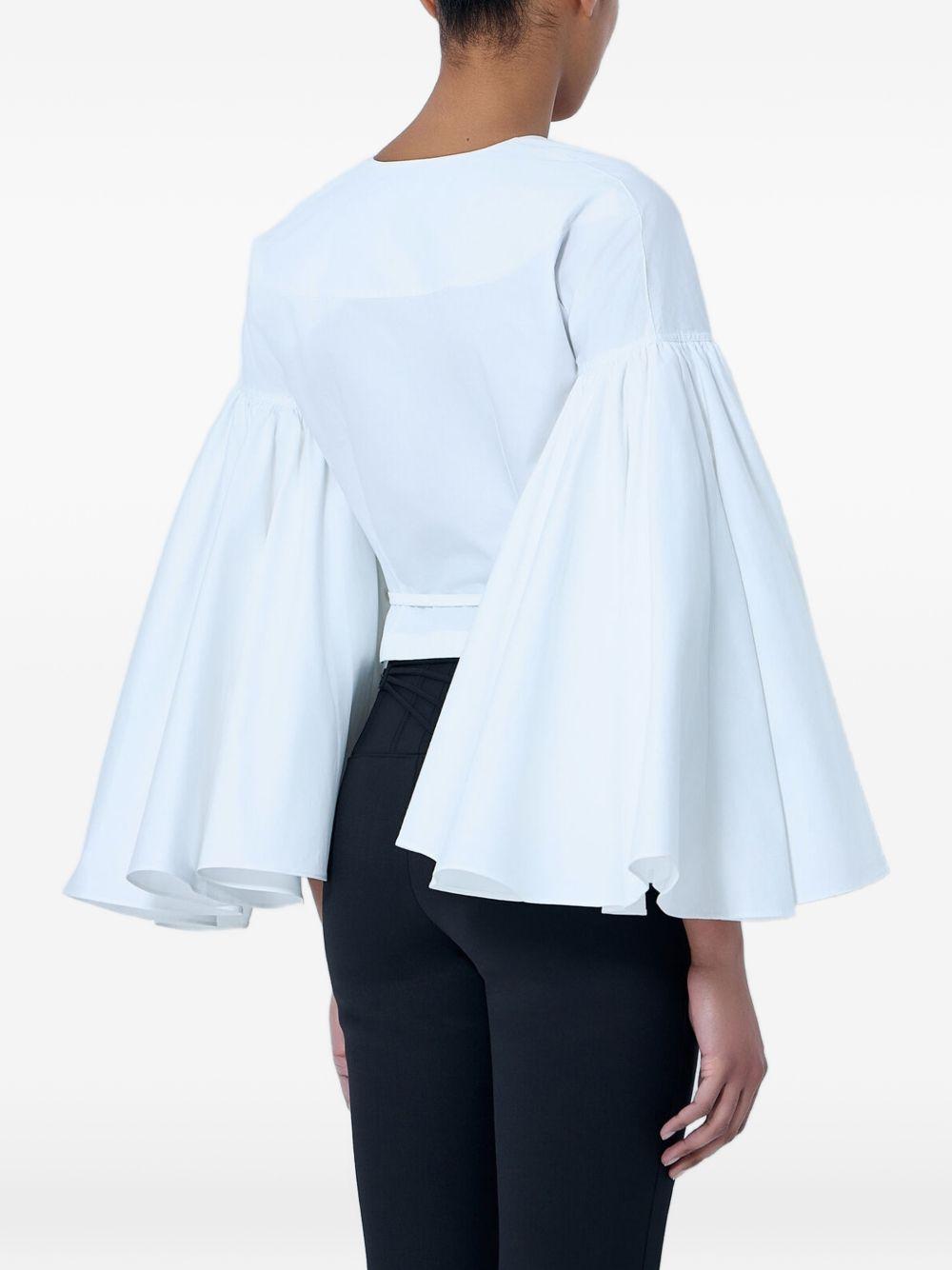 Blusa le cache coeur paysan in bianco Jacquemus - donna 