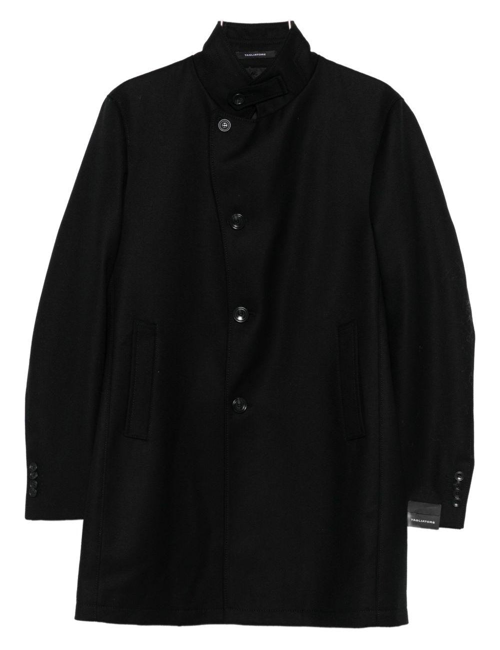 Cappotto con bottoni in nero Tagliatore - uomo 