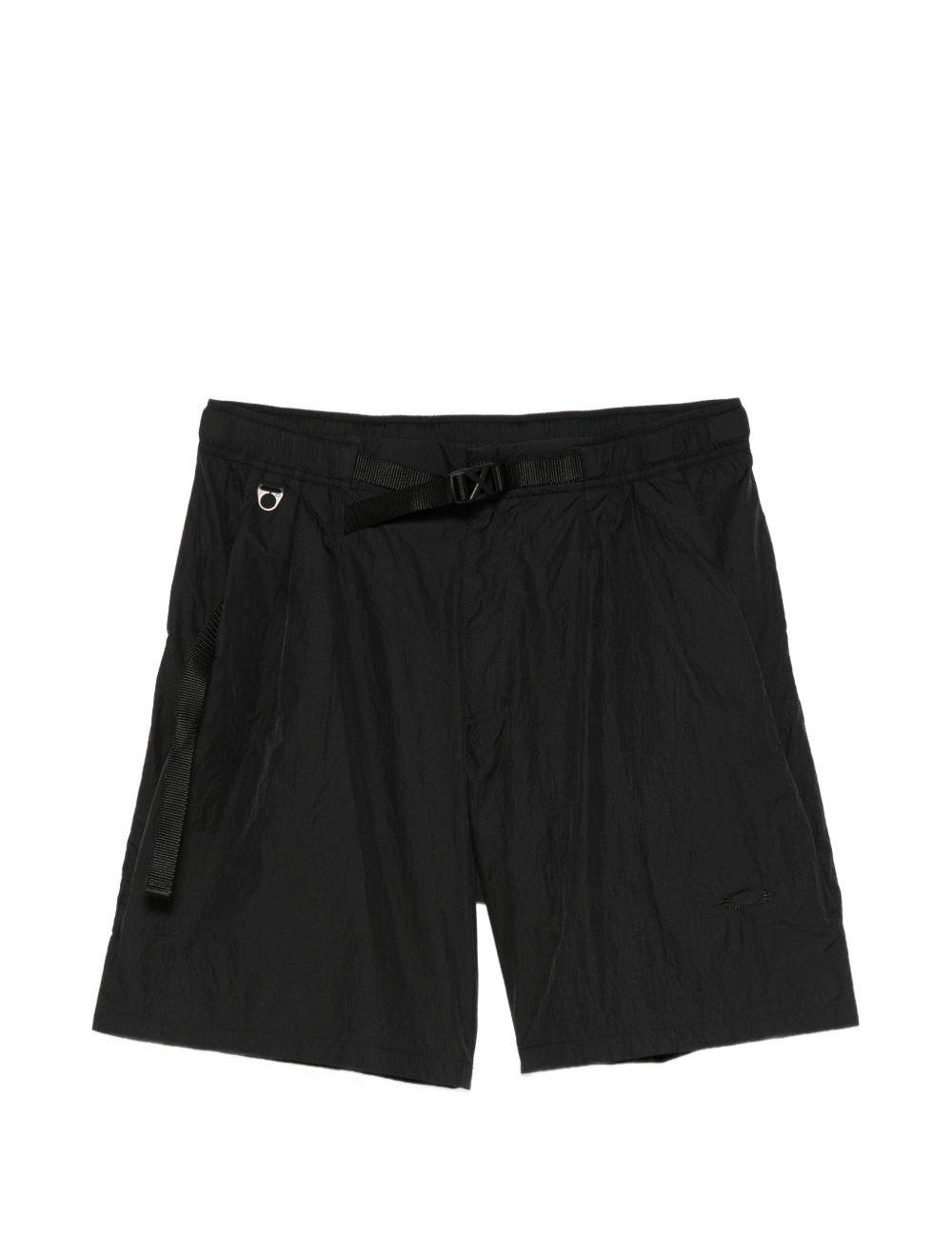 Shorts con vita elasticata in nero Oakley- uomo 