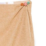 Pareo decorato con perline Lumiere in oro Oséree - donna 