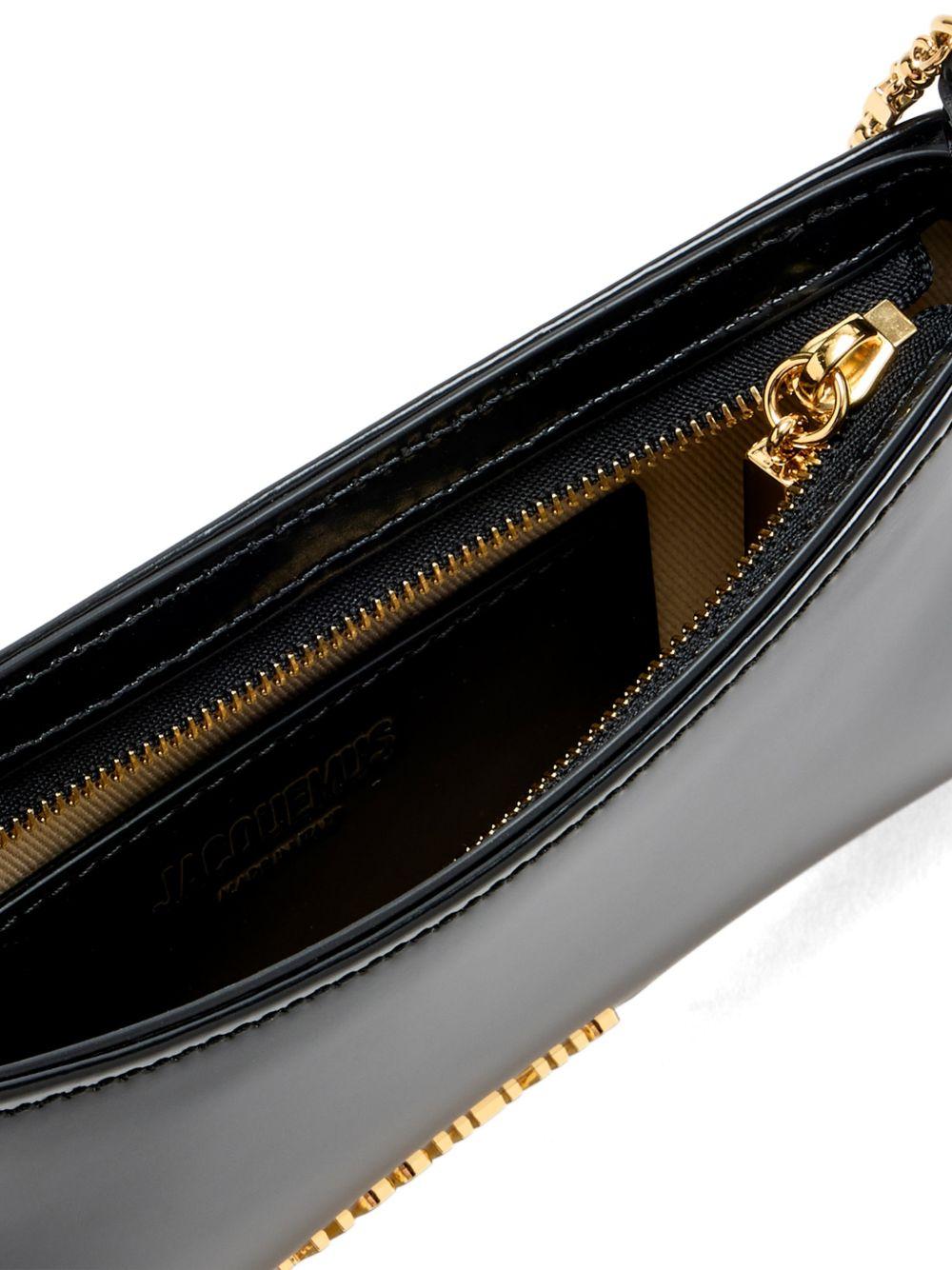 Borsa Le Petit Bisou Chaine in nero 