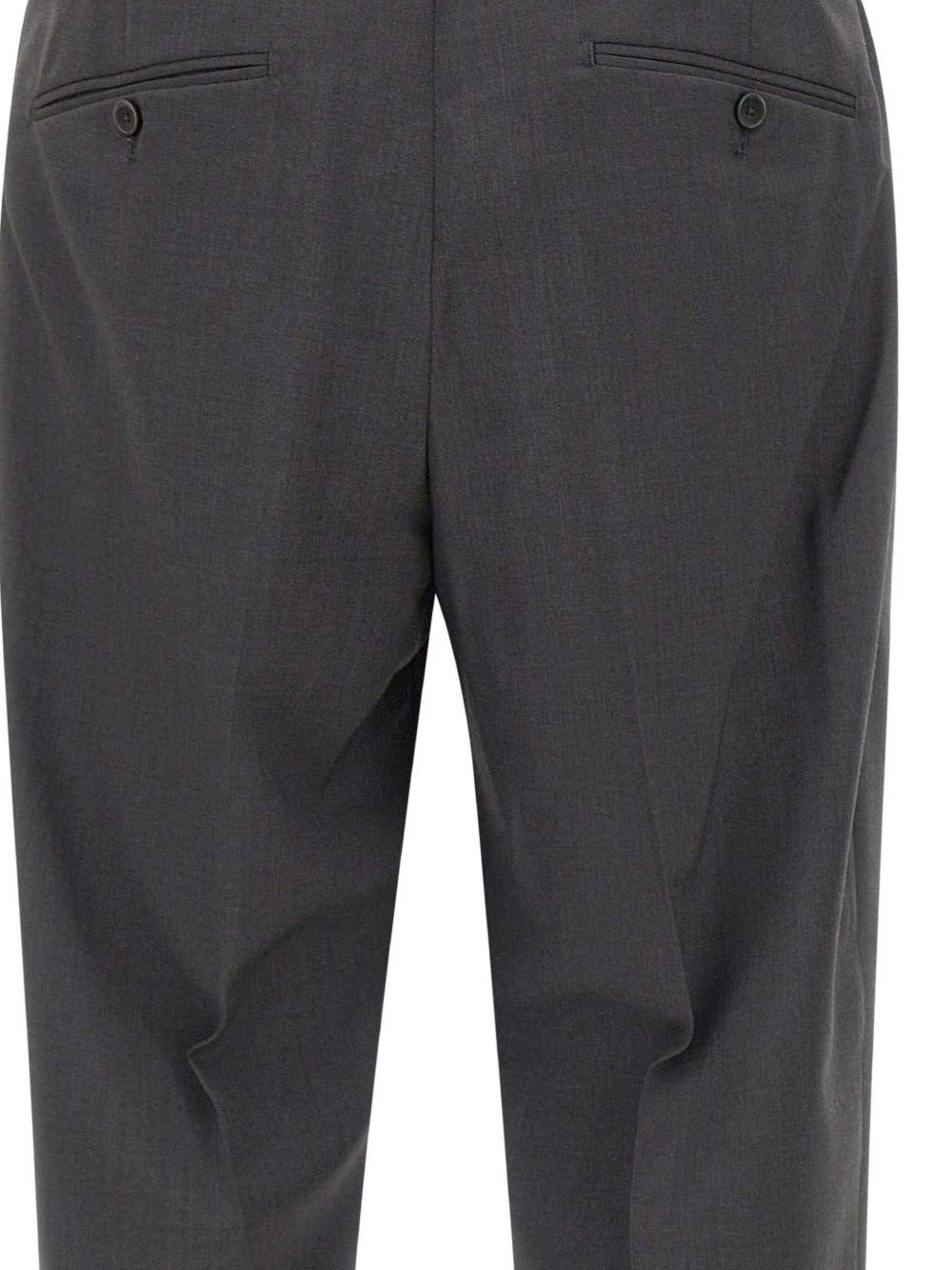 Pantaloni sartoriali in lana con pieghe doppie in grigio Briglia 1949 - uomo 