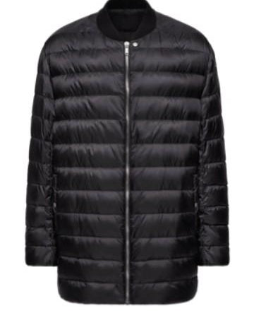 Parka trapuntata flight in nero Rick Owens x Moncler - unisex<BR/><BR/> 
