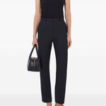 Pantaloni Mahoney con cintura in nero Loulou de saison - donna 