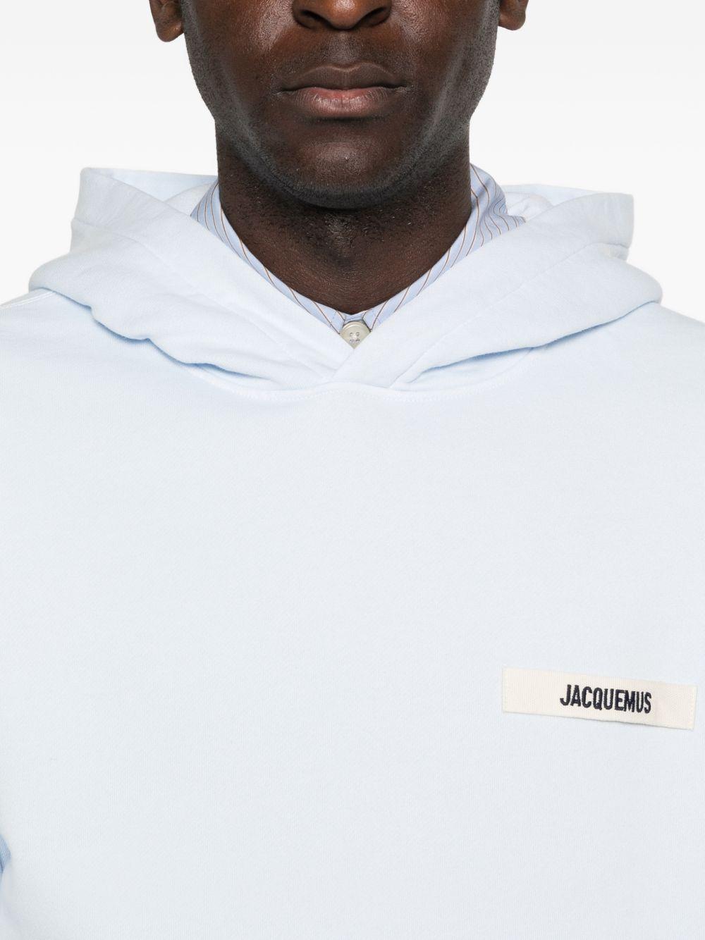 Felpa con logo in azzurro Jacquemus - unisex 