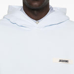 Felpa con logo in azzurro Jacquemus - unisex 