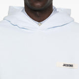 Felpa con logo in azzurro Jacquemus - unisex 