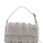 Borsa a mano con cristalli in argento Benedetta Bruzziches - donna 