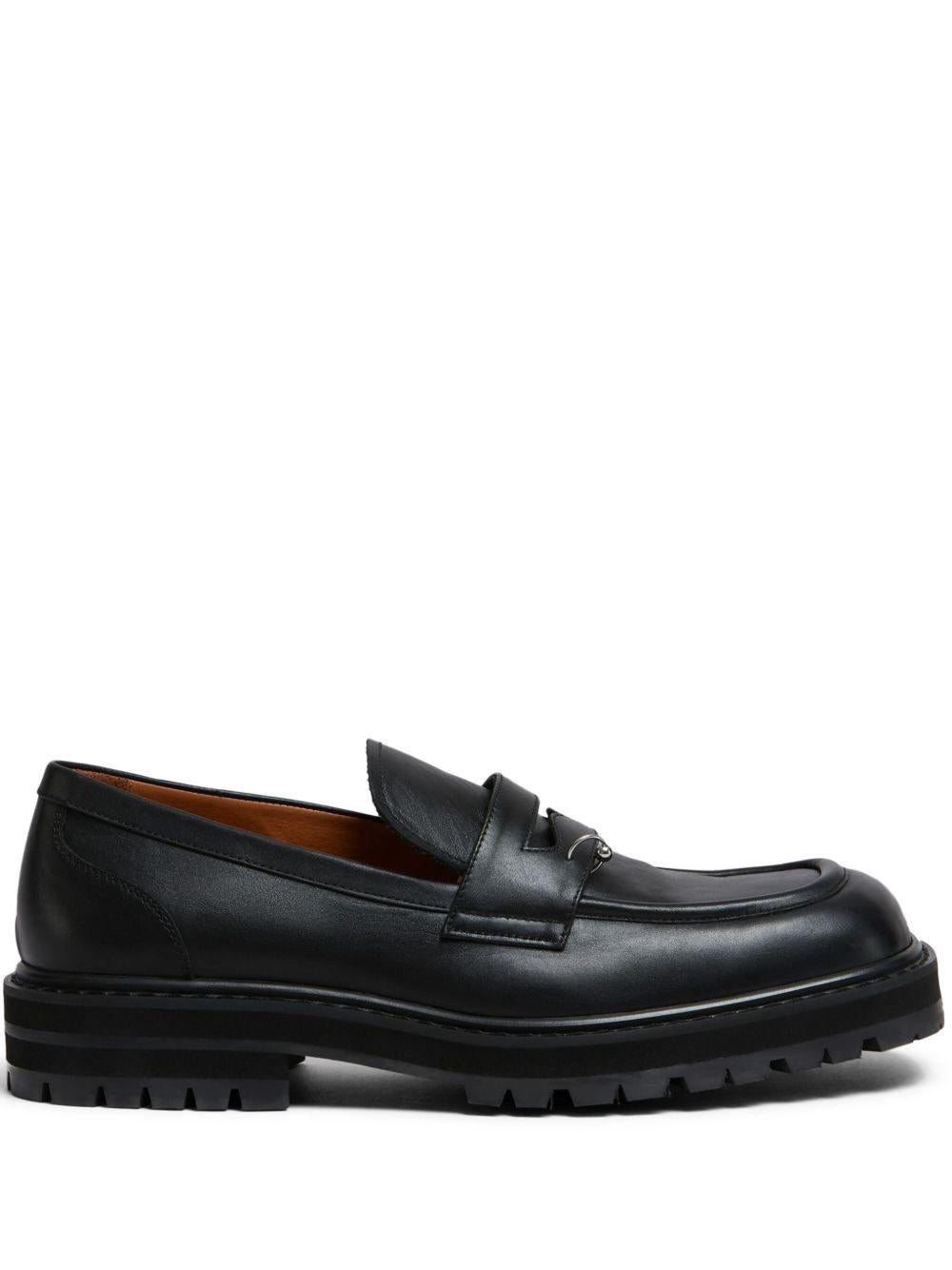 Mocassini con decorazione in nero Marni - uomo 