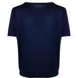T-shirt a maniche corte in blu Kangra - uomo 
