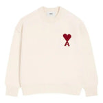 Maglione con logo in avorio Ami Paris - unisex 