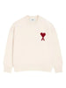 Maglione con logo in avorio Ami Paris - unisex