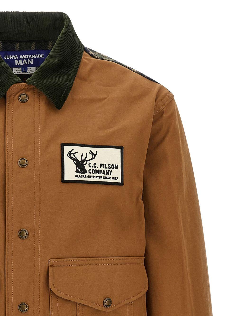 Giacca patchwork filson in beige  Junya Watanabe - uomo 