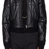 Giacca crop geocamo in nero Rick Owens x Moncler - unisex 