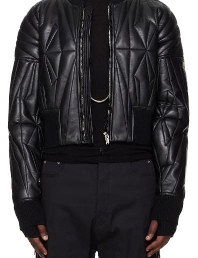 Giacca crop geocamo in nero Rick Owens x Moncler - unisex 