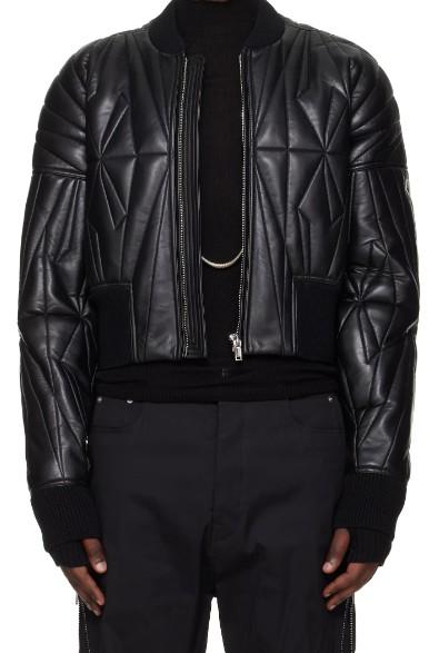 Giacca crop geocamo in nero Rick Owens x Moncler - unisex 