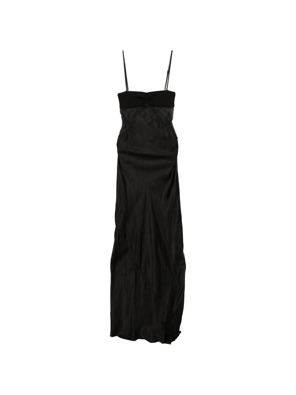Abito combo slip in nero Rick Owens - donna 