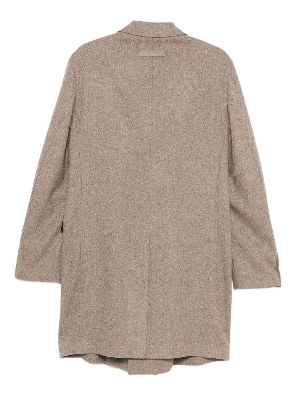 Cappotto doppiopetto in beige Zegna - uomo 