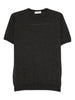 T-shirt girocollo in grigio Kangra - uomo