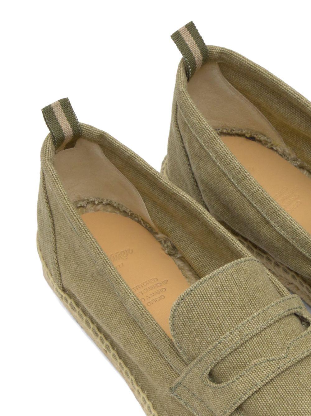 Espadrilles in tela penny in verde Castañer - uomo 