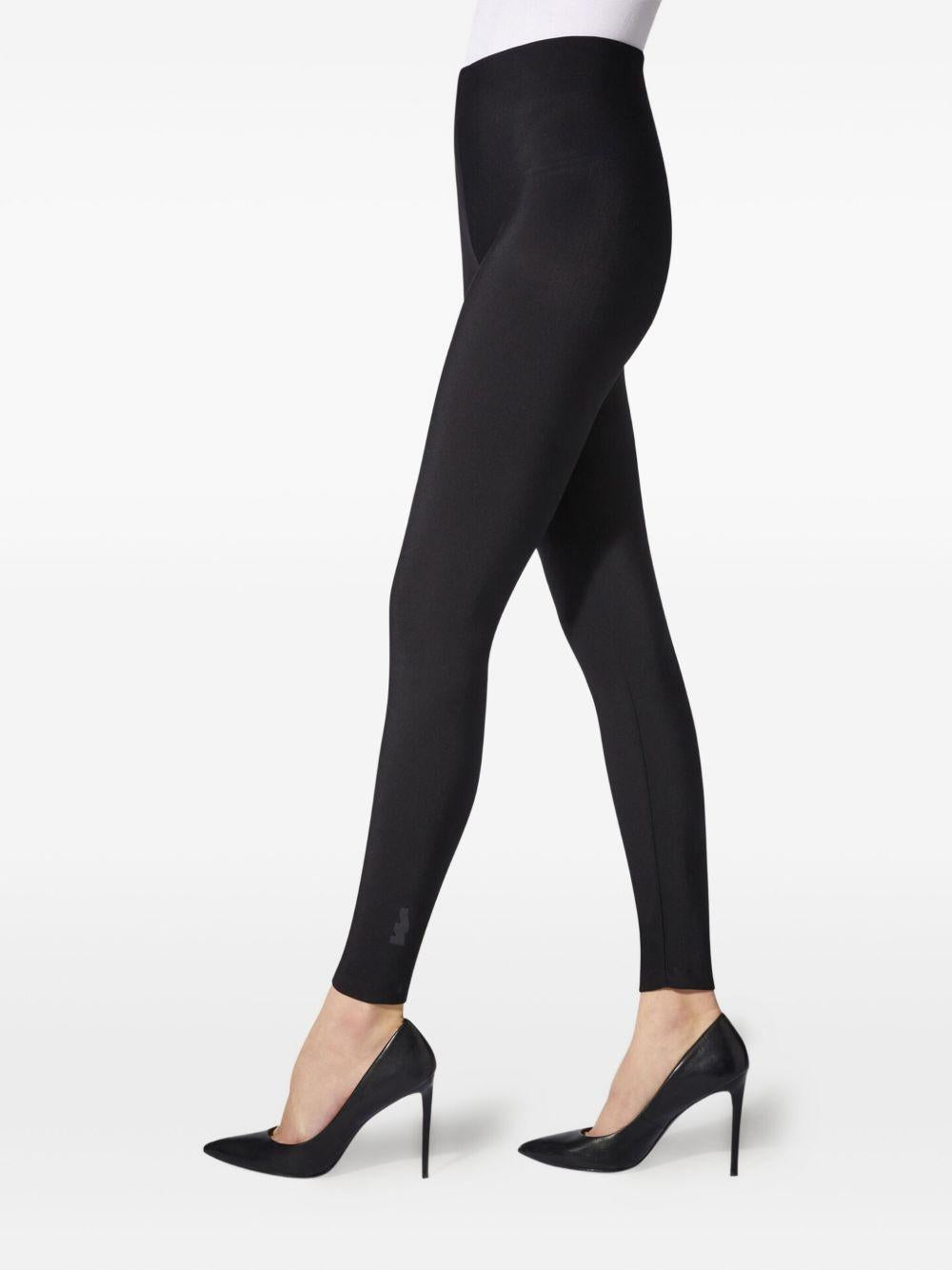Leggings a vita alta in nero Wolford - donna 