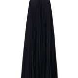 Abito midi celeste in nero - donna 