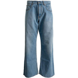 Jeans a zampa in blu Erl - unisex 