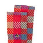 Calzini a quadri in rosso Vivienne westwood - donna 
