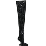 Stivali con paillettes in nero Rick owens lilies - donna 