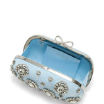 Clutch con decorazione in azzurro Self-Portrait - donna 